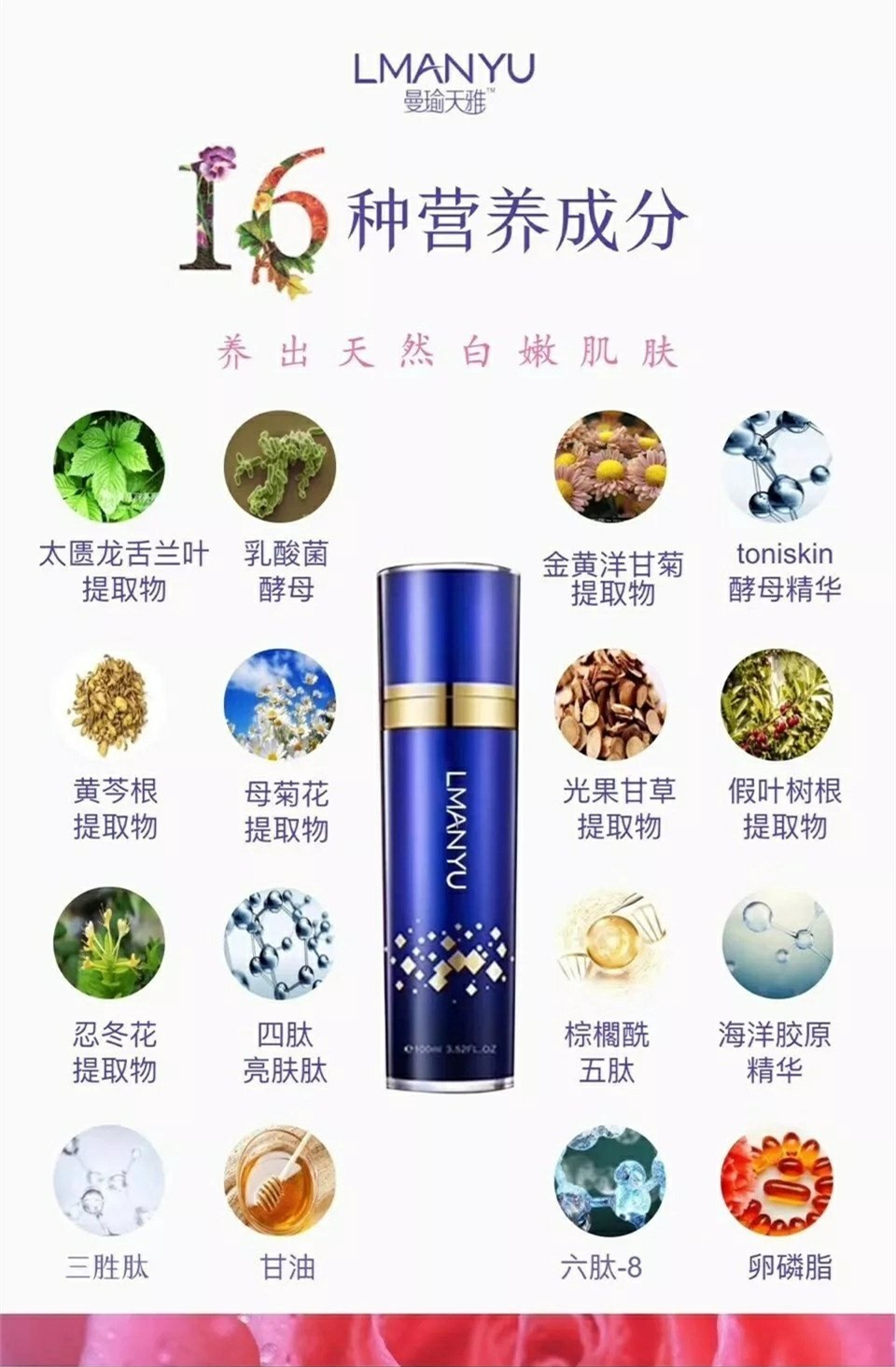 曼瑜天雅童顏噴霧成分介紹及使用方法